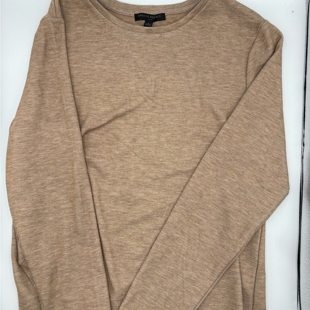 Banana Republic Women's Tan Long Sleeve Top